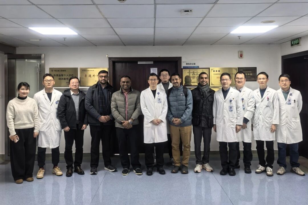 Clinicians gathered during international exchange