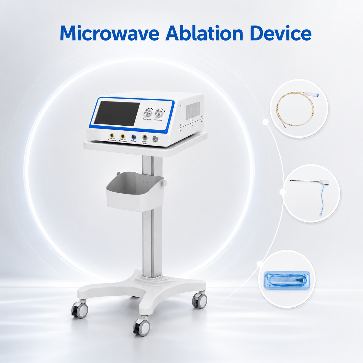Microwave ablation device and accessories